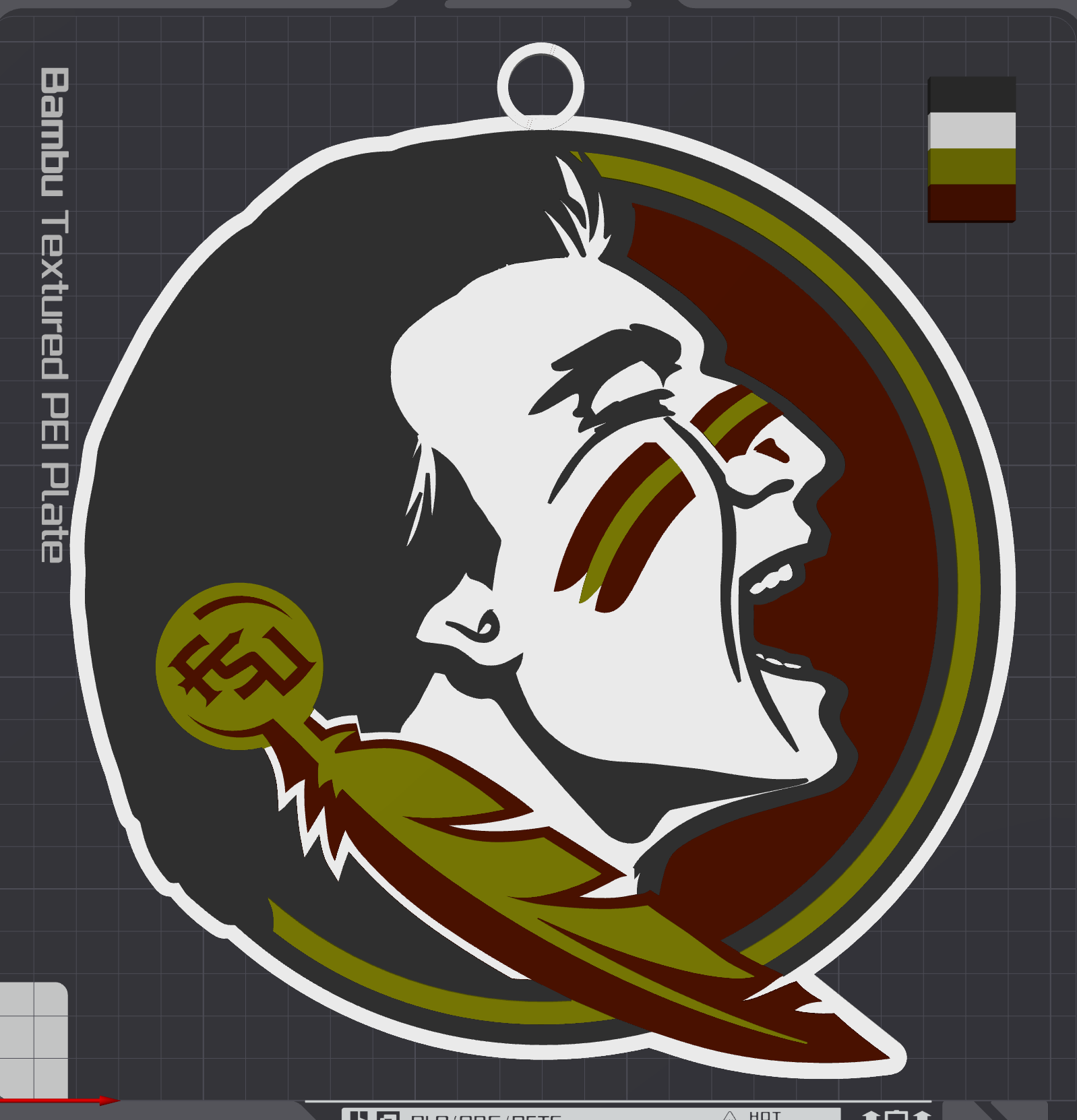 Florida State Seminoles Oversized Necklace Logo