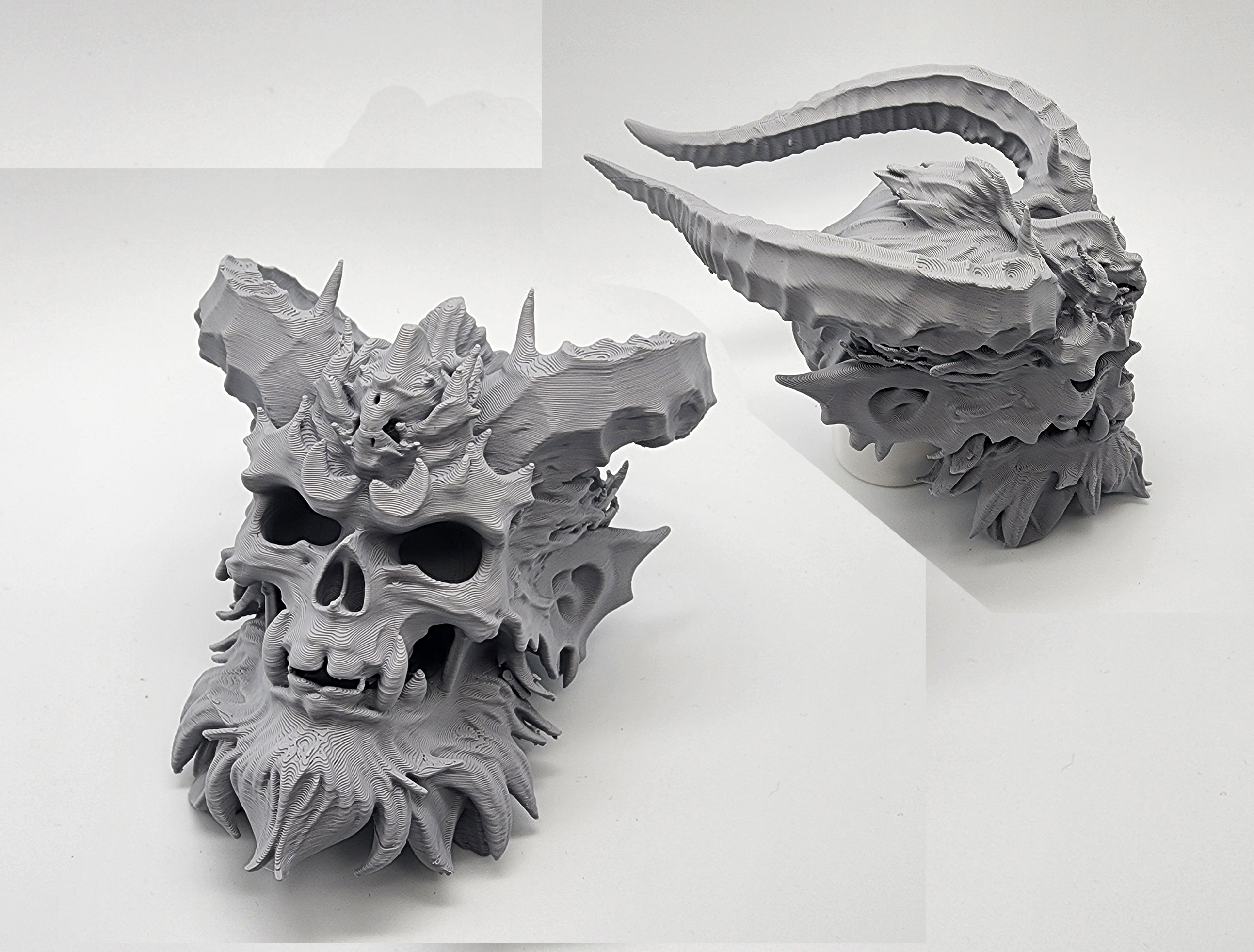 Bearded Ogre Skull
