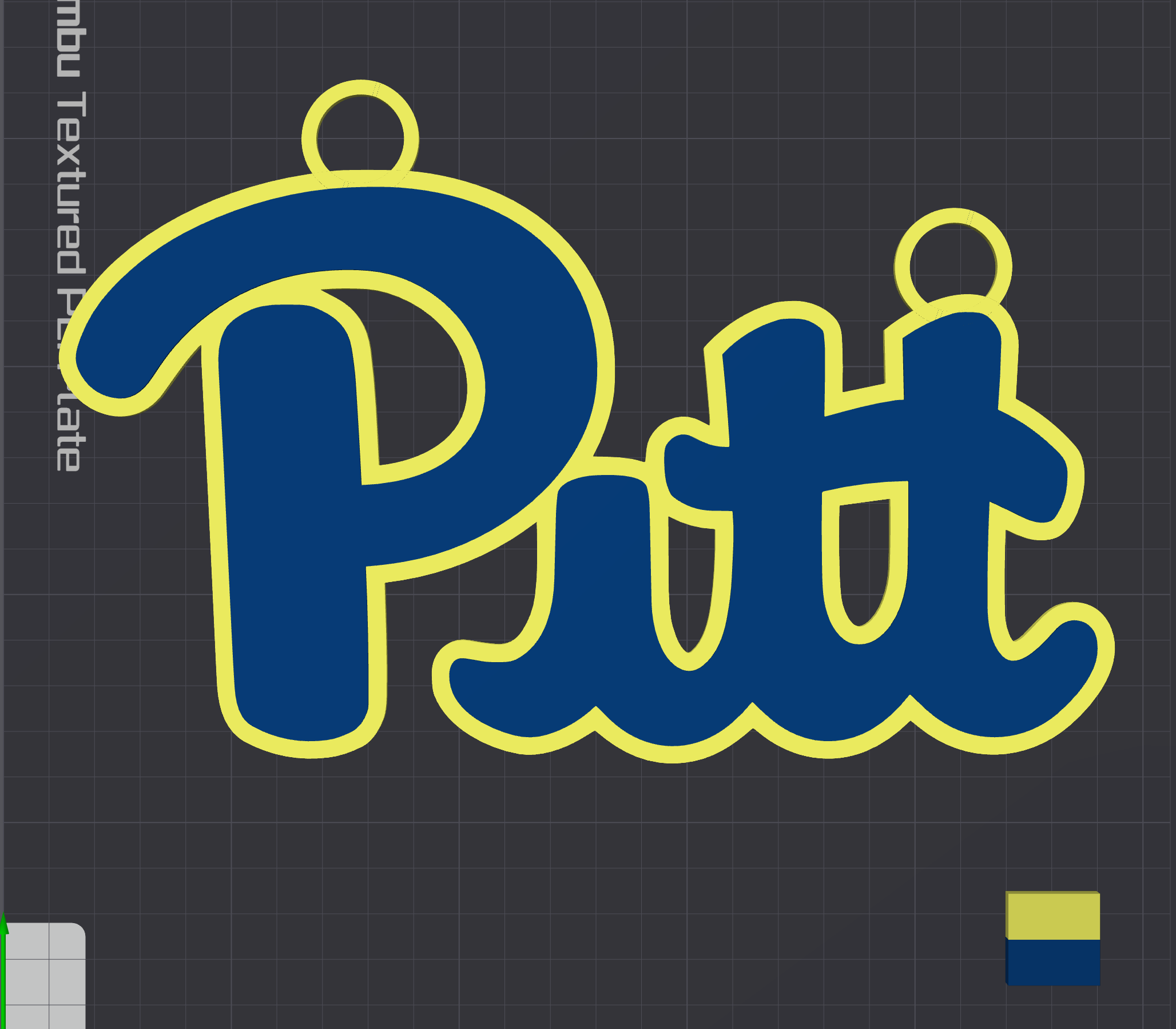 Pitt Panthers Oversized Necklace Logo