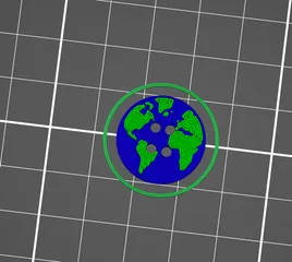 World Button 20mm