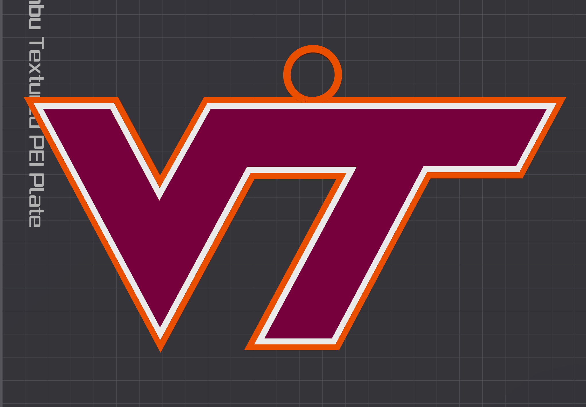 Virginia Tech Hokies Oversized Necklace Logo