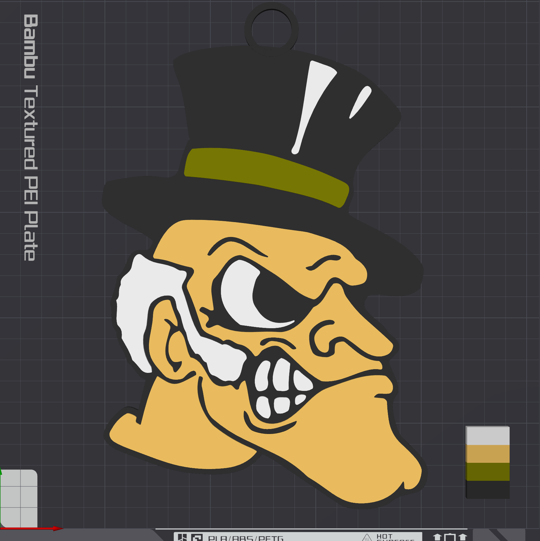 Wake Forest Demon Deacons Alternate Oversized Necklace Logo