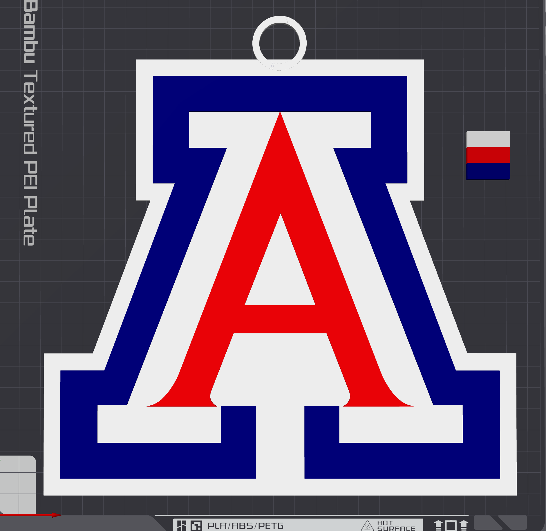 Arizona Wildcats Oversized Necklace Logo