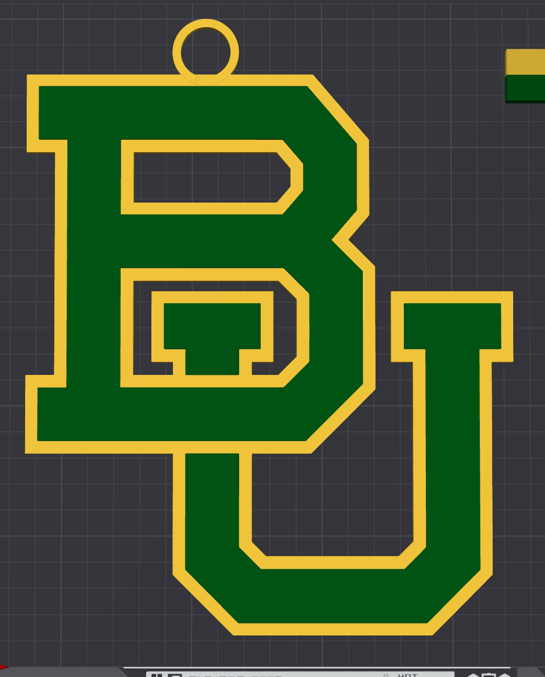 Baylor Bears Oversized Necklace Logo