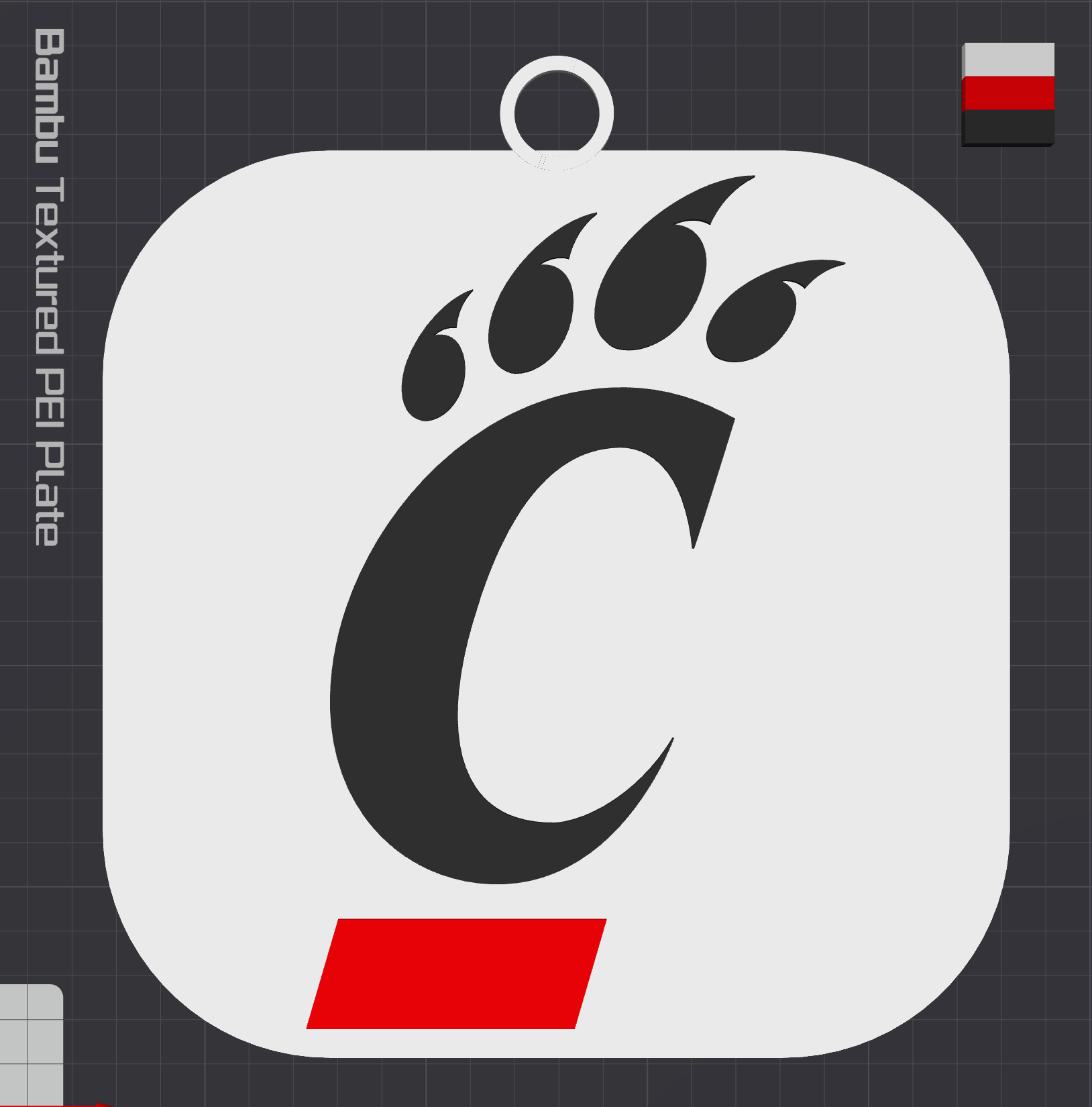 Cincinnati Bearcats Oversized Necklace Logo