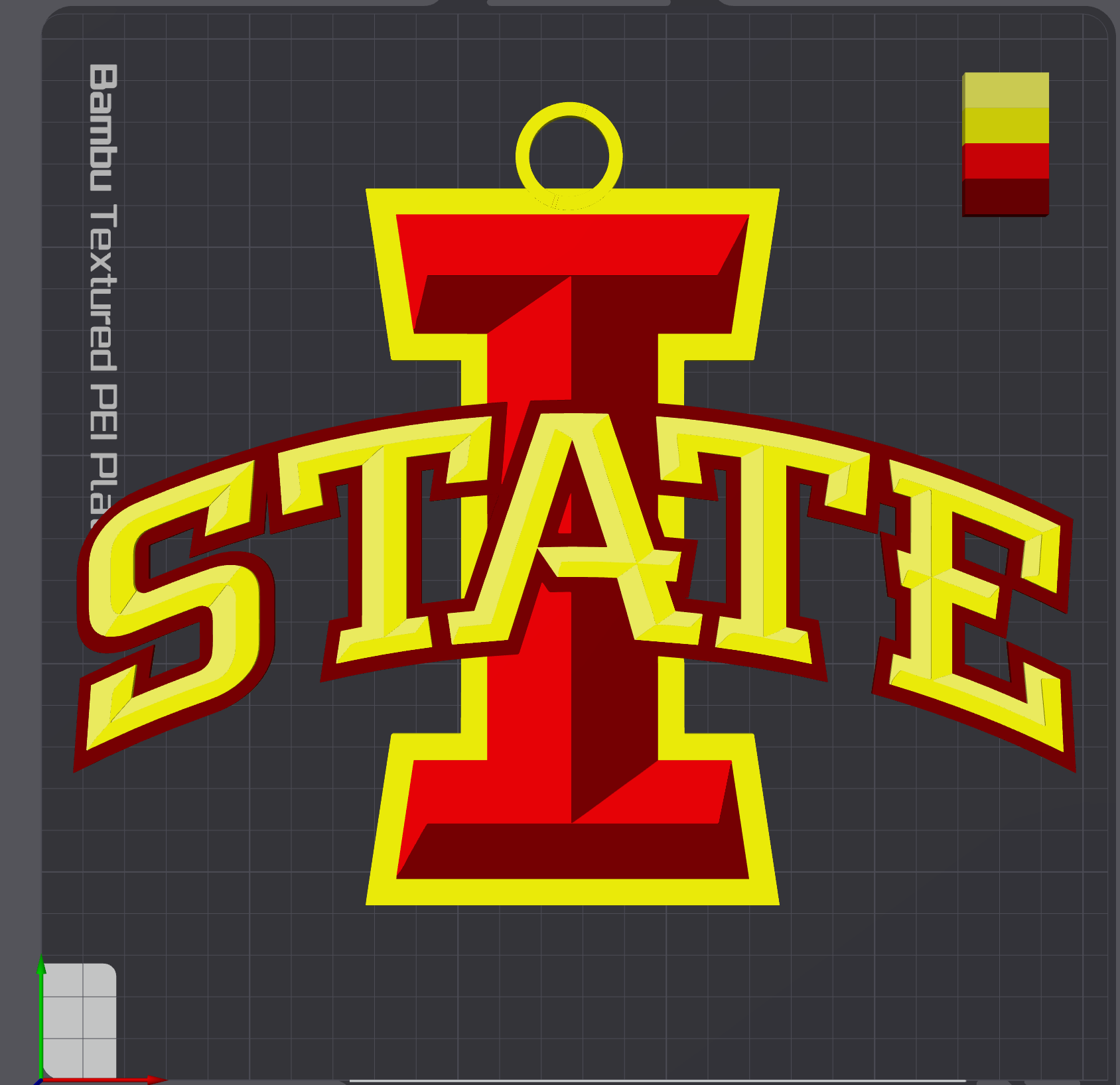 Iowa State Cyclones Oversized Necklace Logo