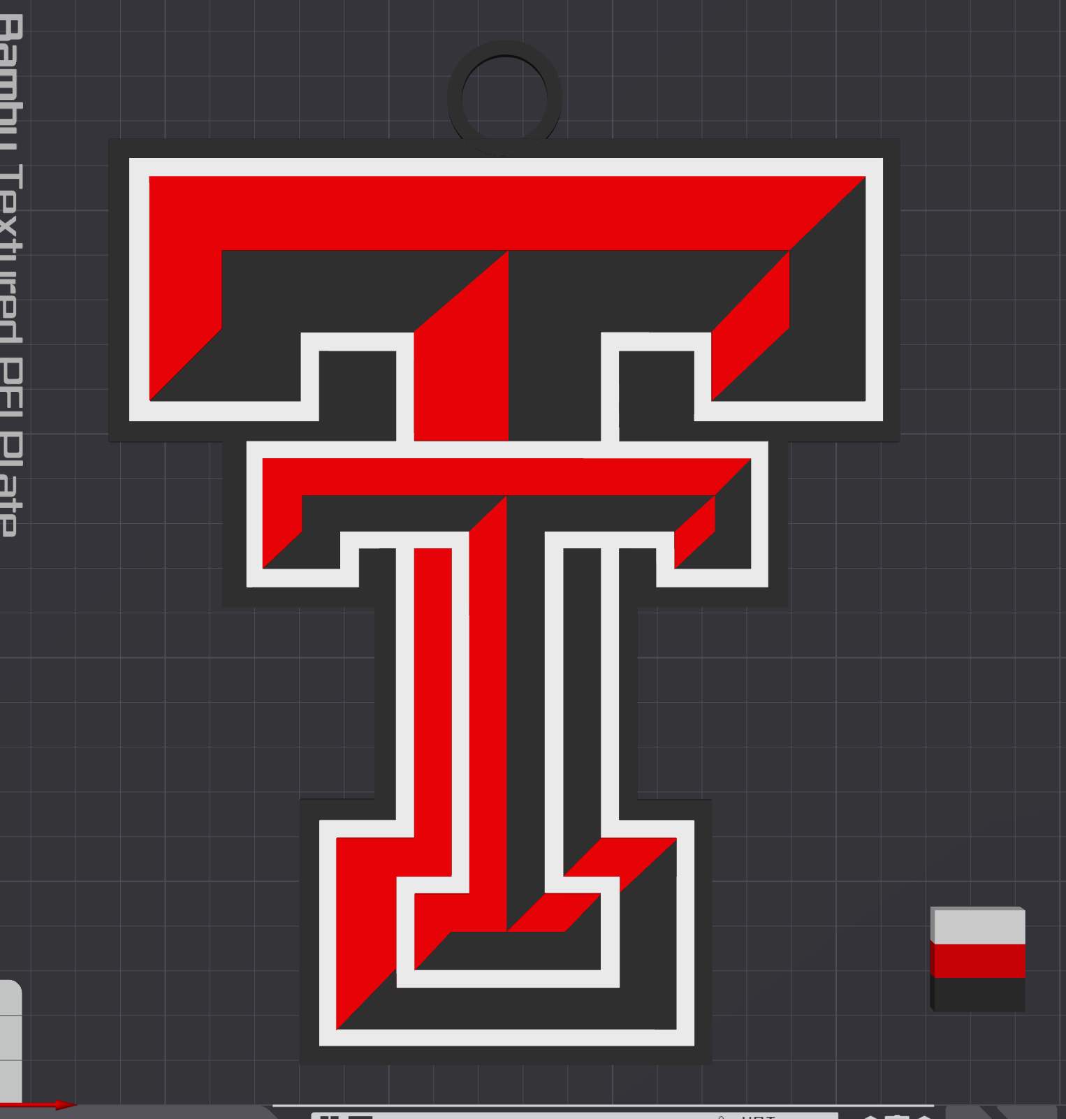 Texas Tech Red Raiders Oversized Necklace Logo