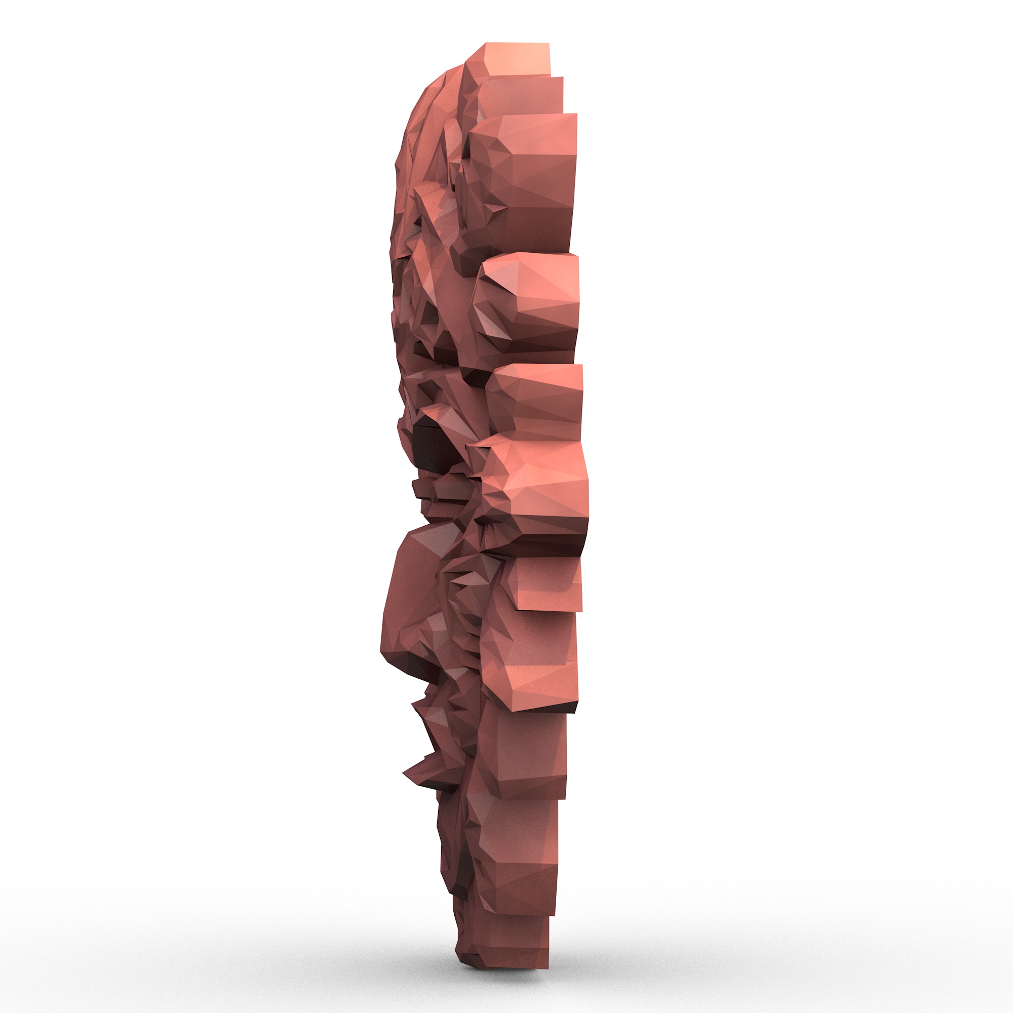 Miniatura 4 do modelo 3D Aztec Mask Low Poly
