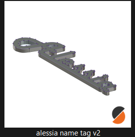 name tag Alessia