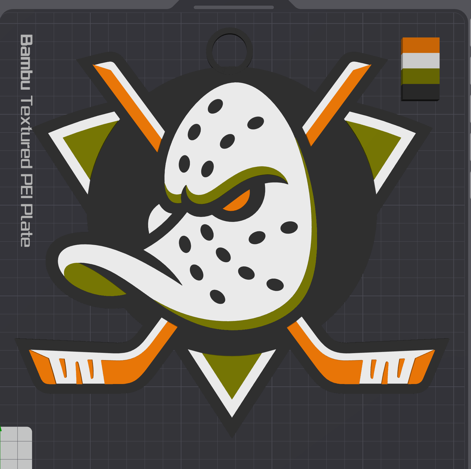 Anaheim Ducks Oversized Necklace Logo