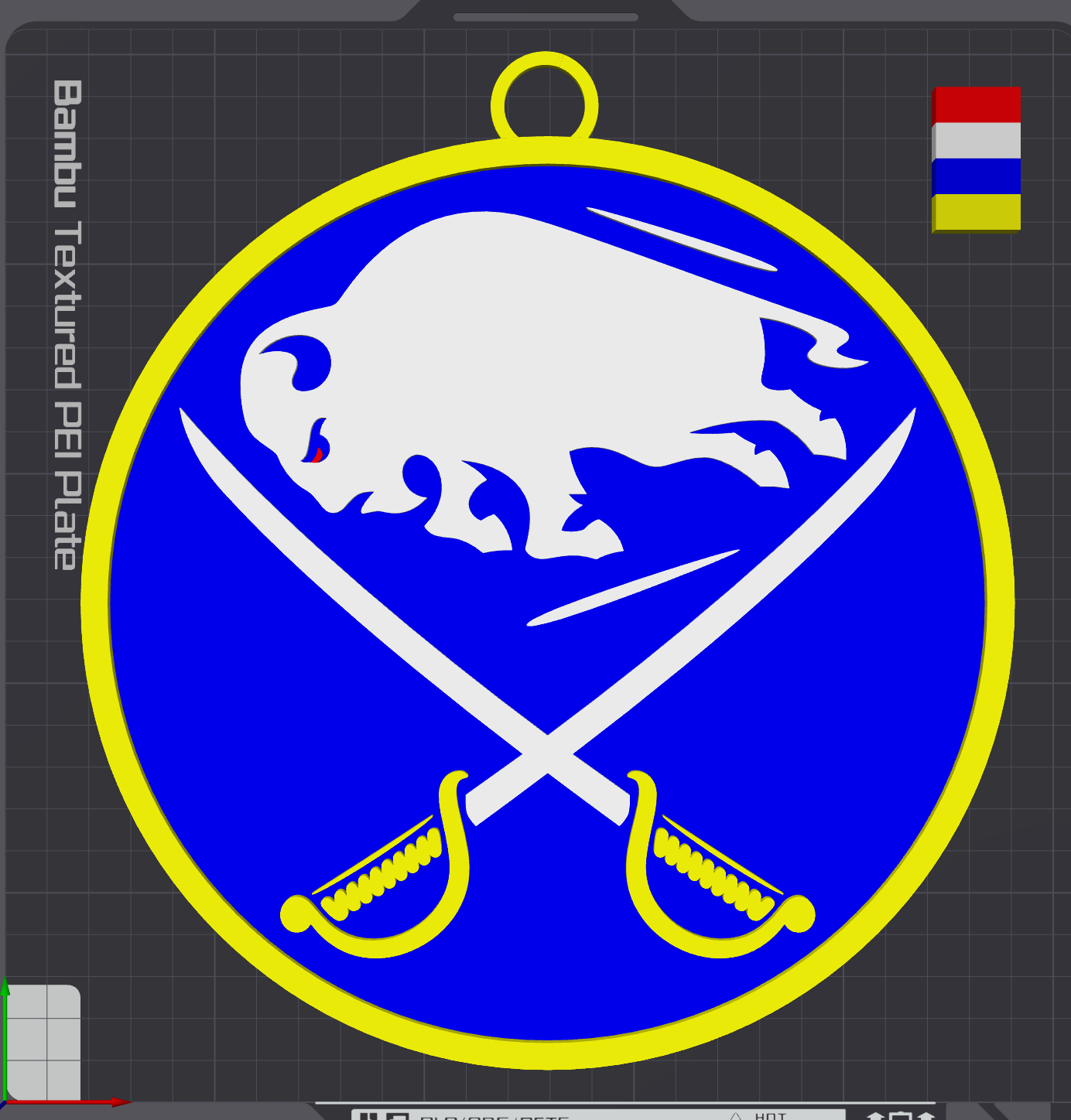 Buffalo Sabers Oversized Necklace Logo