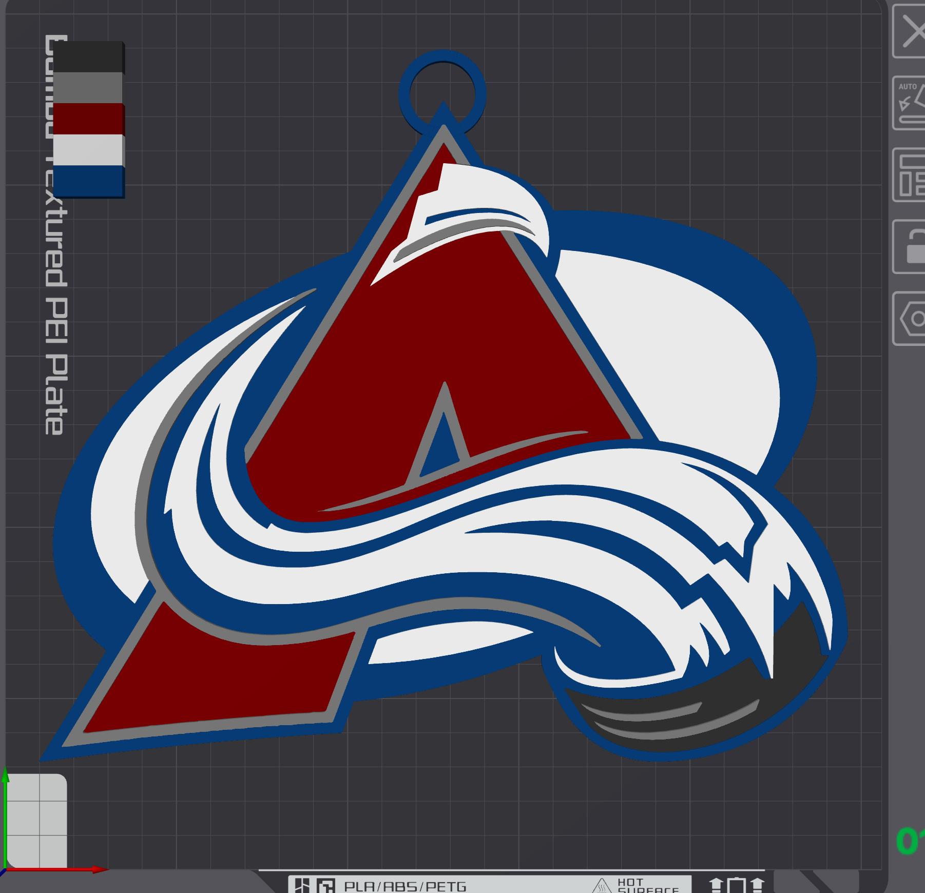 Colorado Avalanche Oversized Necklace Logo