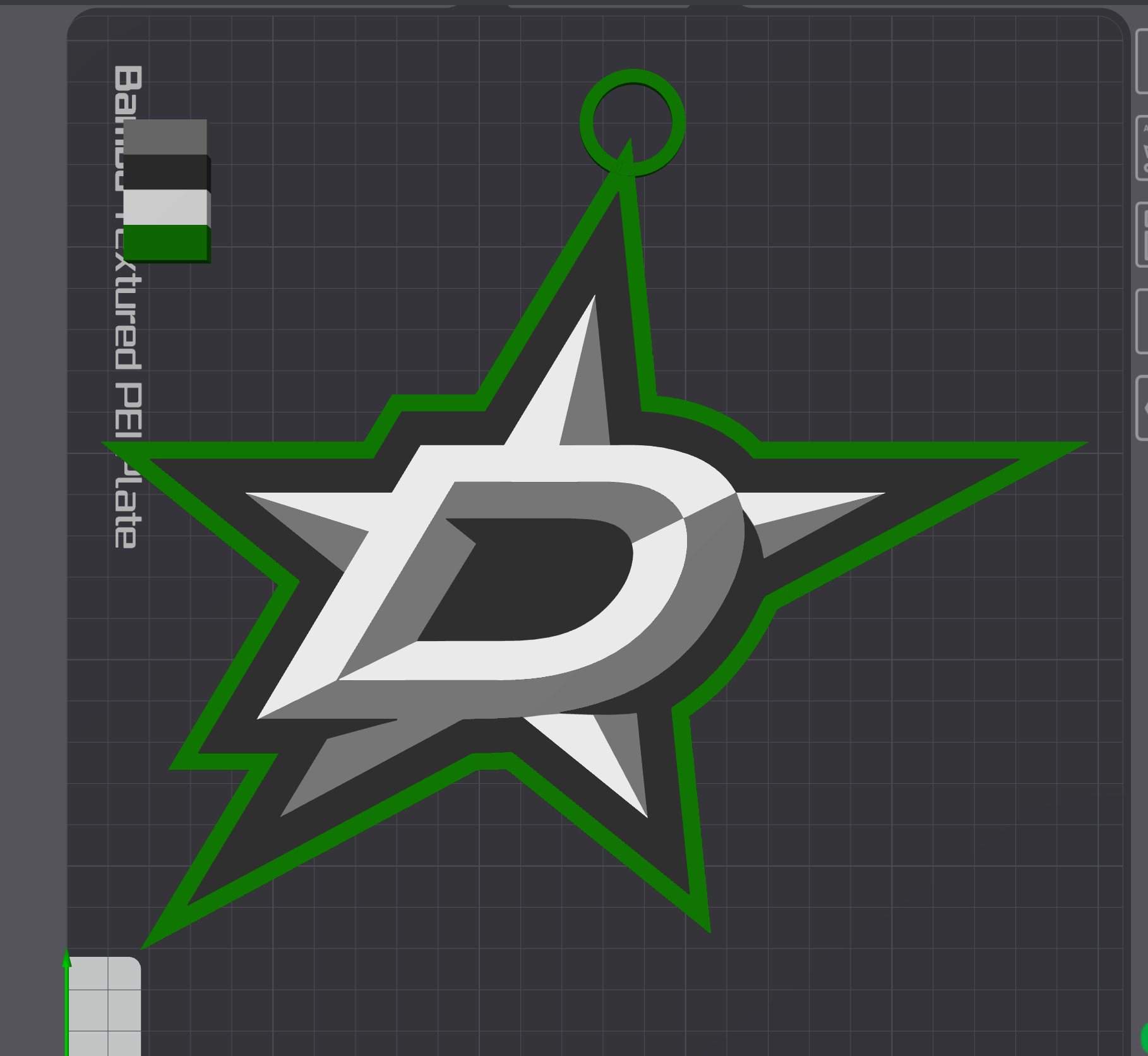 Dallas Stars Oversized Necklace Logo
