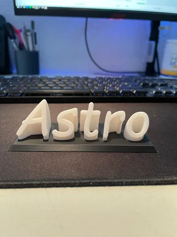 Astro Sign multi piece pluggable
