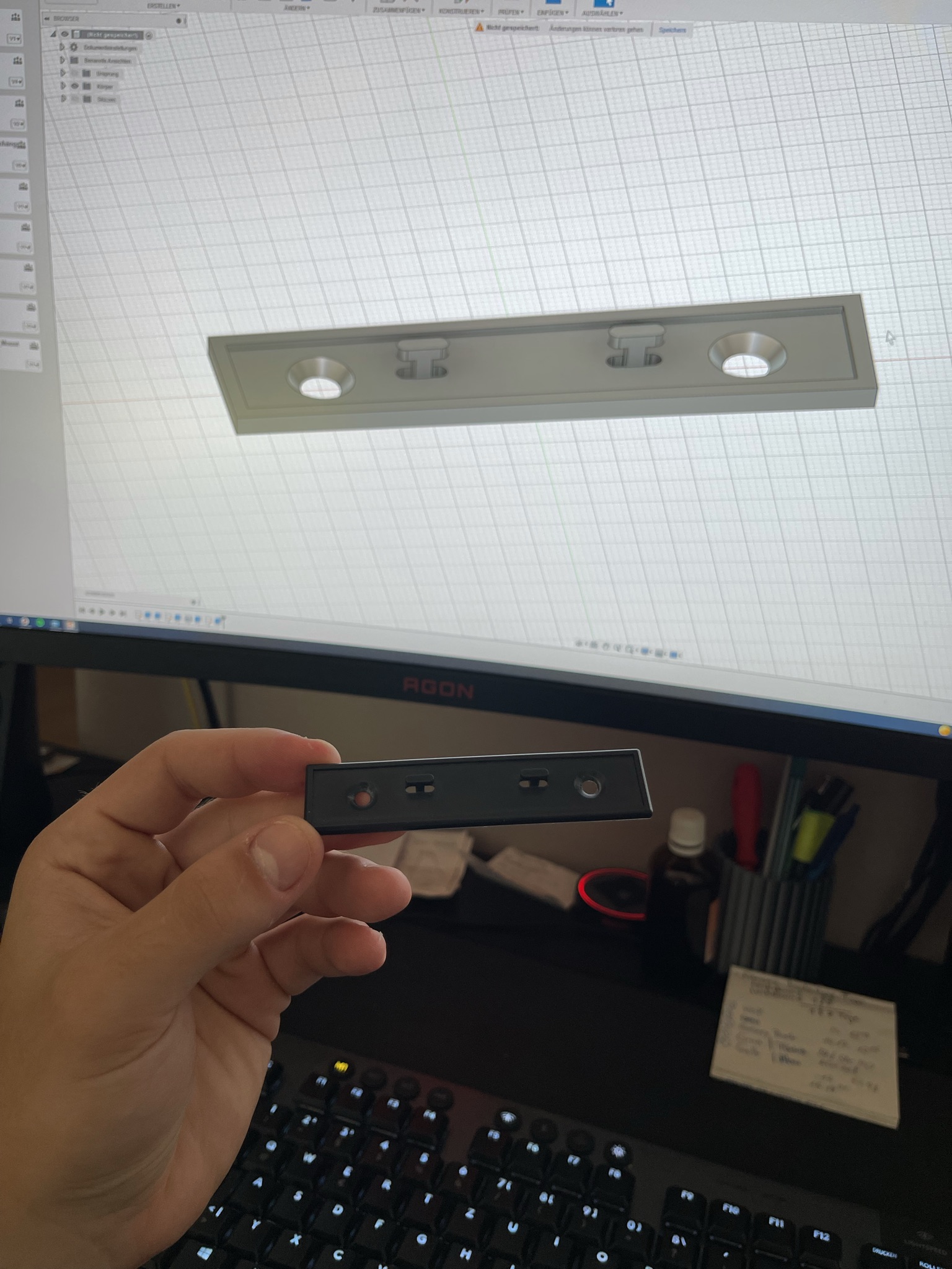 Mounting plate for Livarnolux LED lamp with motion detector