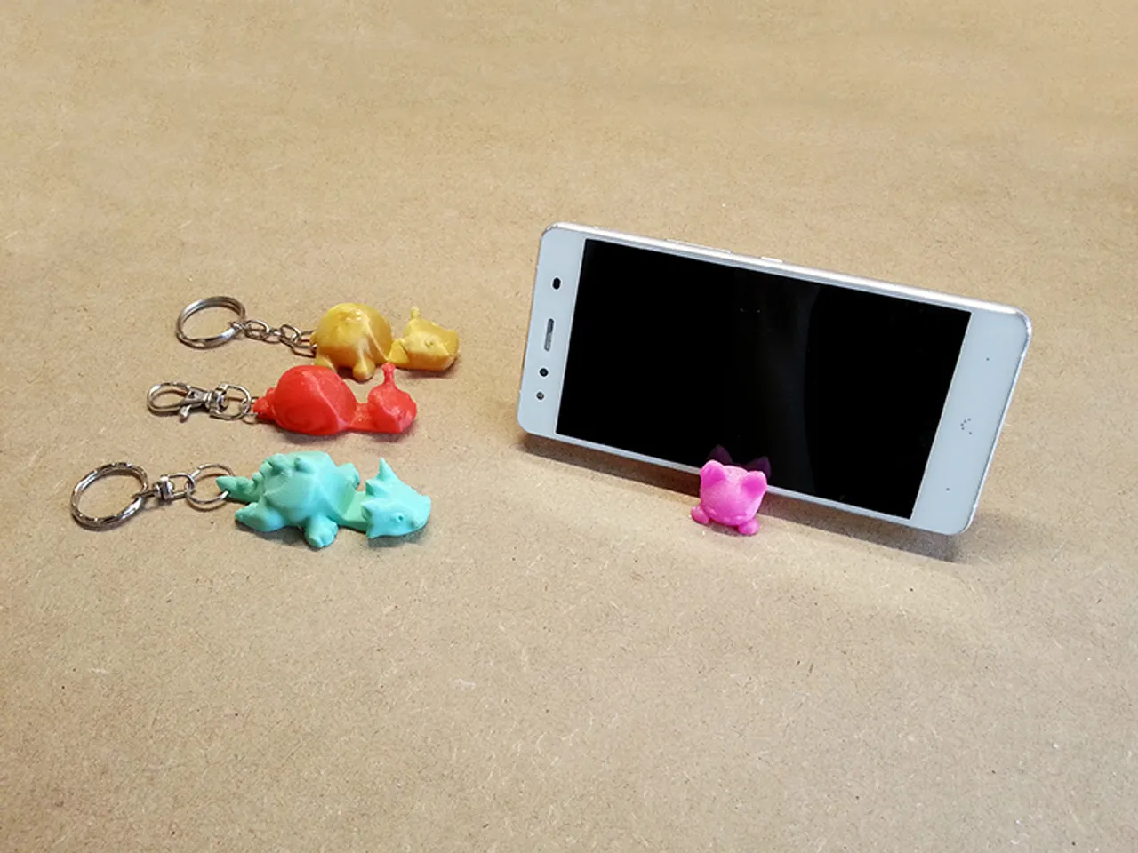 Dino Phone Holder 3D model 3D printable