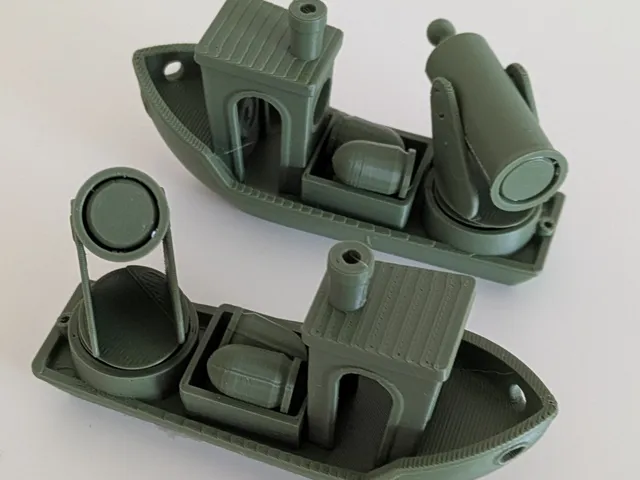 Benchy with a cannon