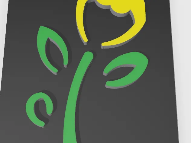 Flower wall art