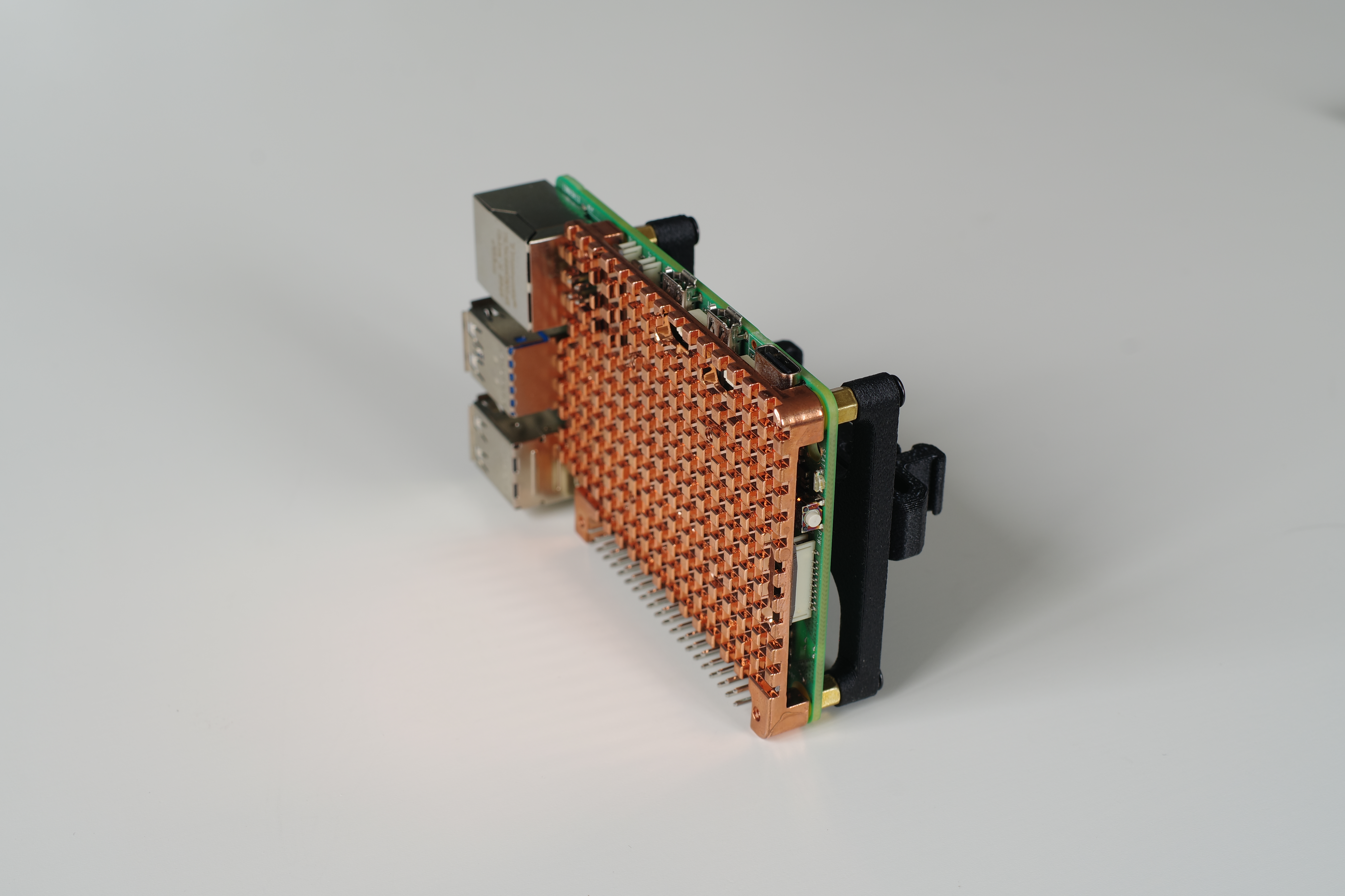 DIN mount for RPi with passive cooler
