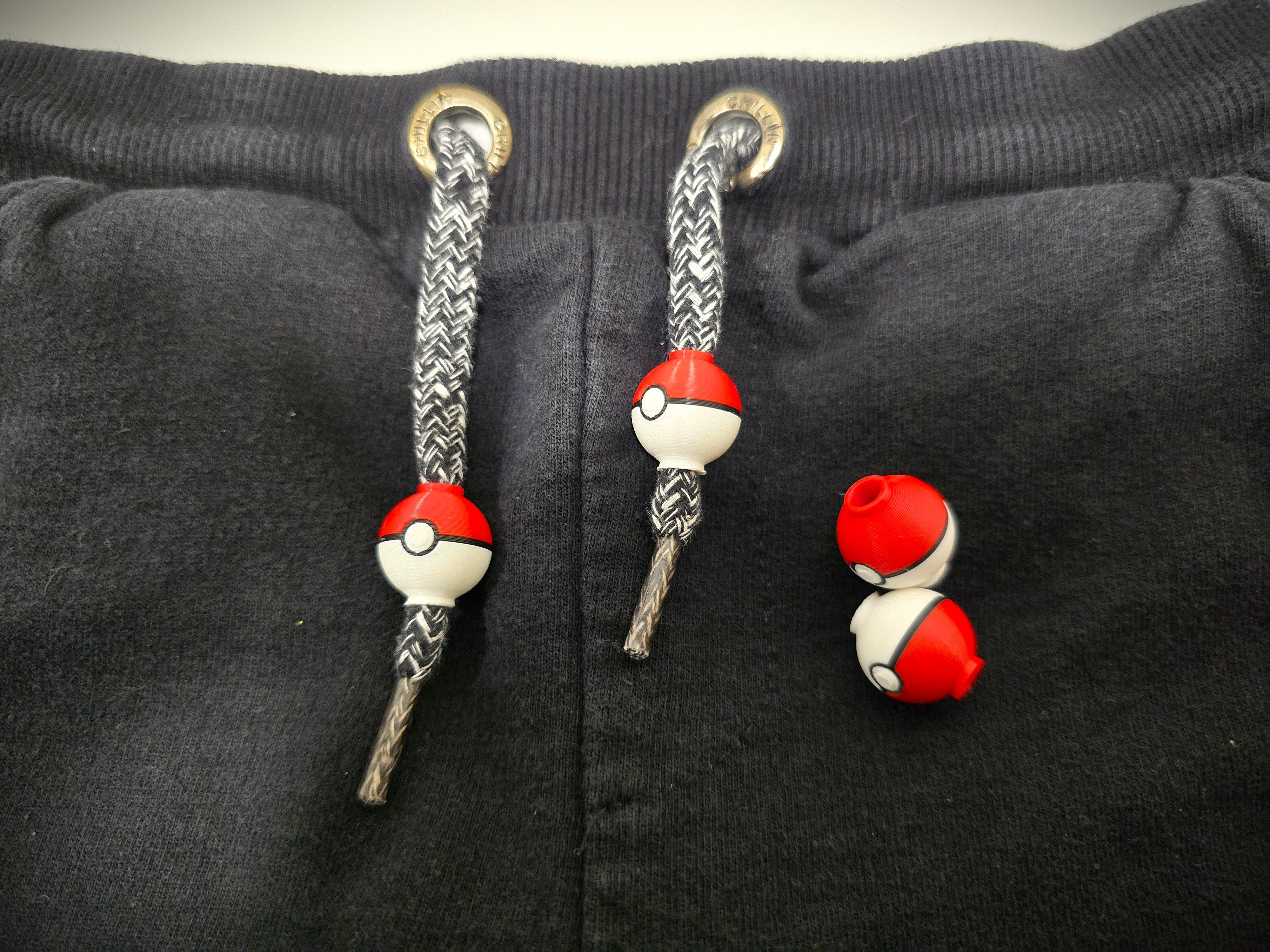 Pokeball Hoodie Drawstring Beads_AMS