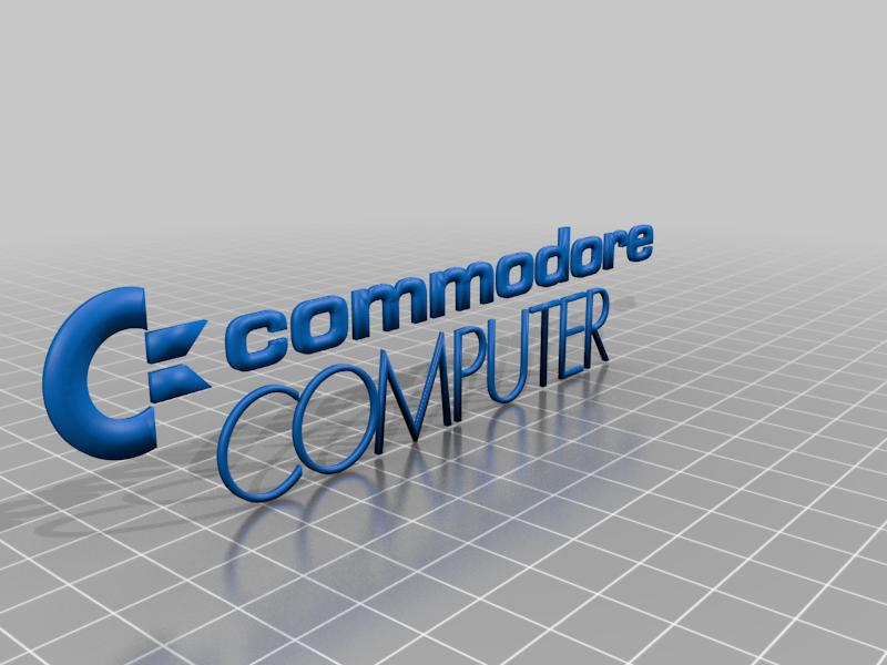 Miniatura 2 do modelo 3D Commodore Computer Logo