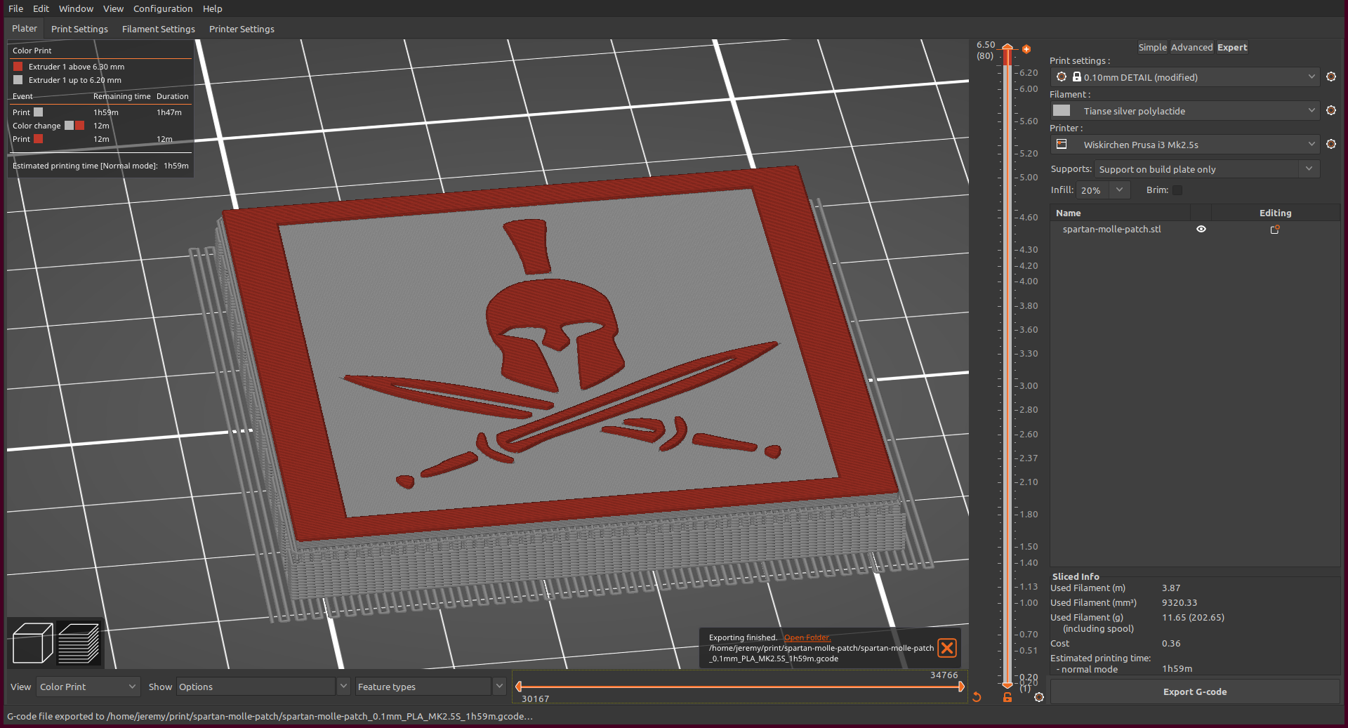 Miniatura 2 do modelo 3D Spartan MOLLE Patch