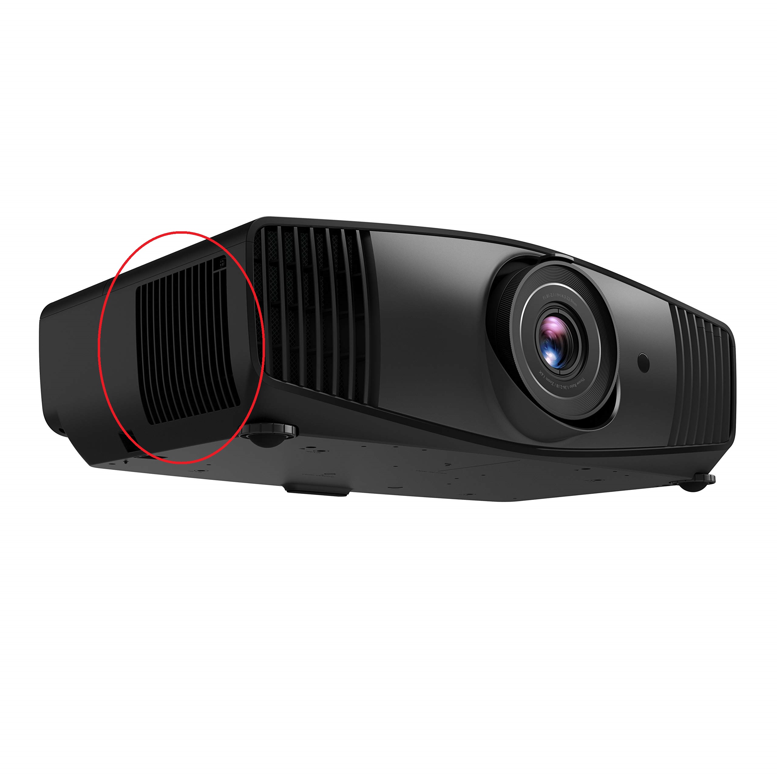 Stray light deflector for the BenQ W5700 rojector