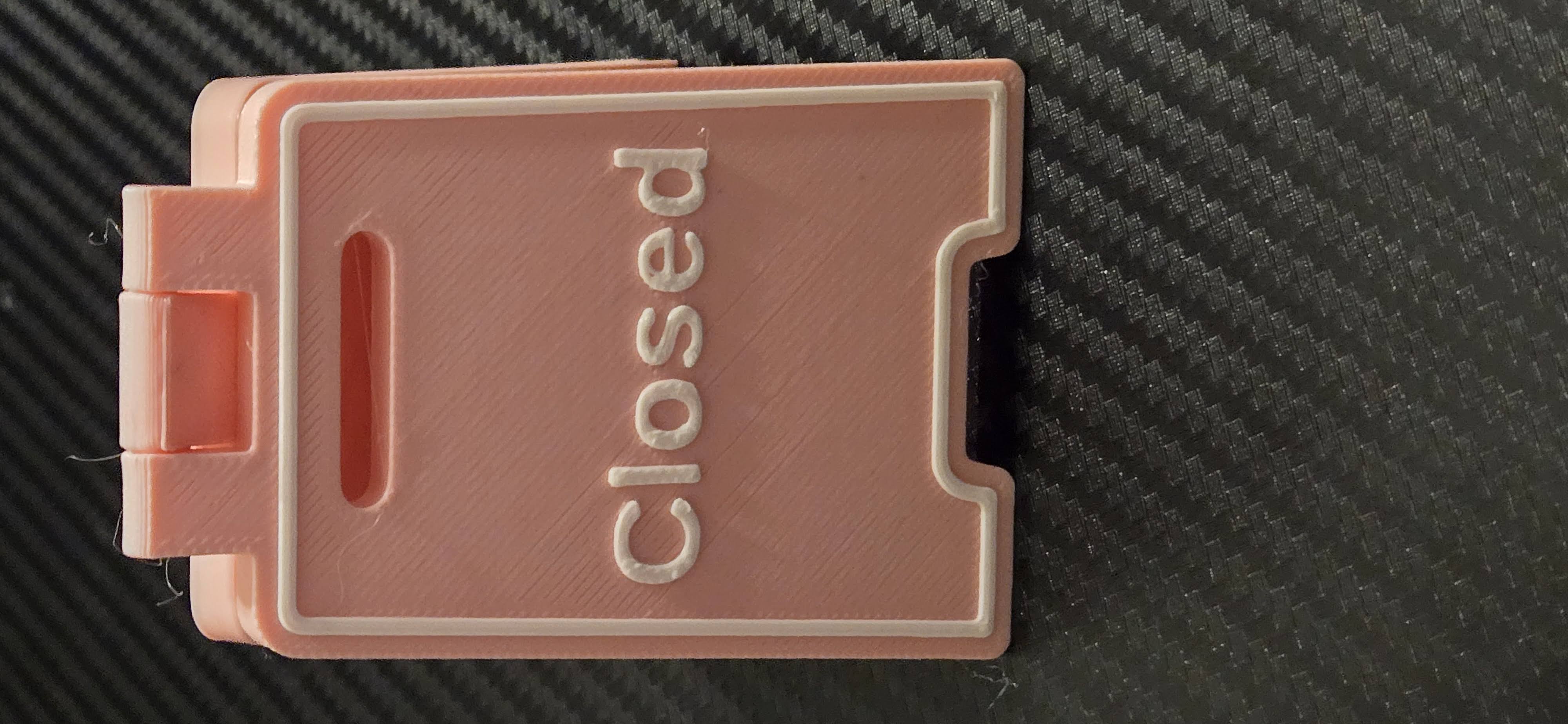 Open/Closed Sandwich Board Sign