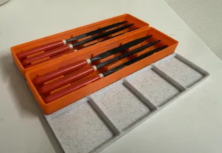 Gridfinity bins for needle files