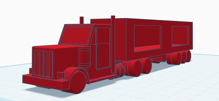 Print-in-Place Semi Truck