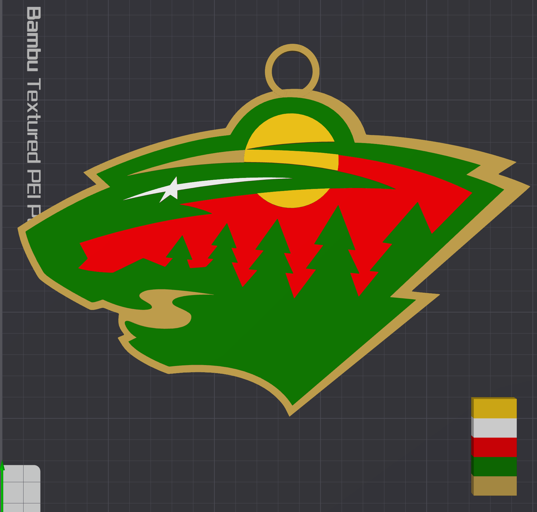 Minnesota Wild Oversized Necklace Logo