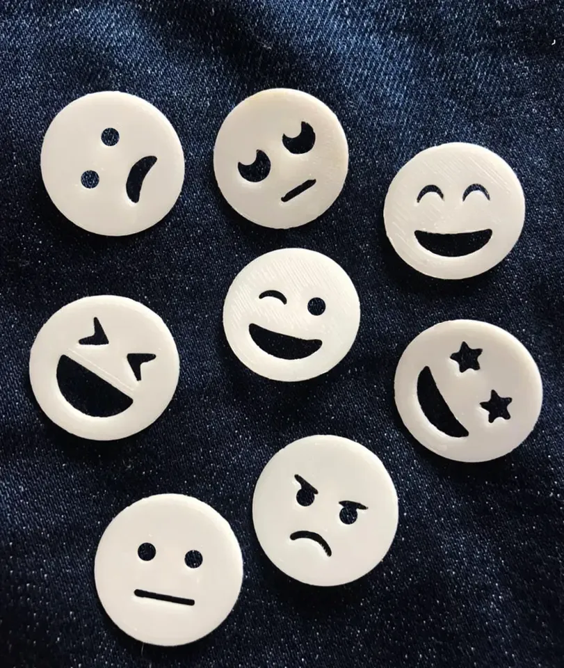 Buttons emoji by Oxa | Download free STL model | Printables.com