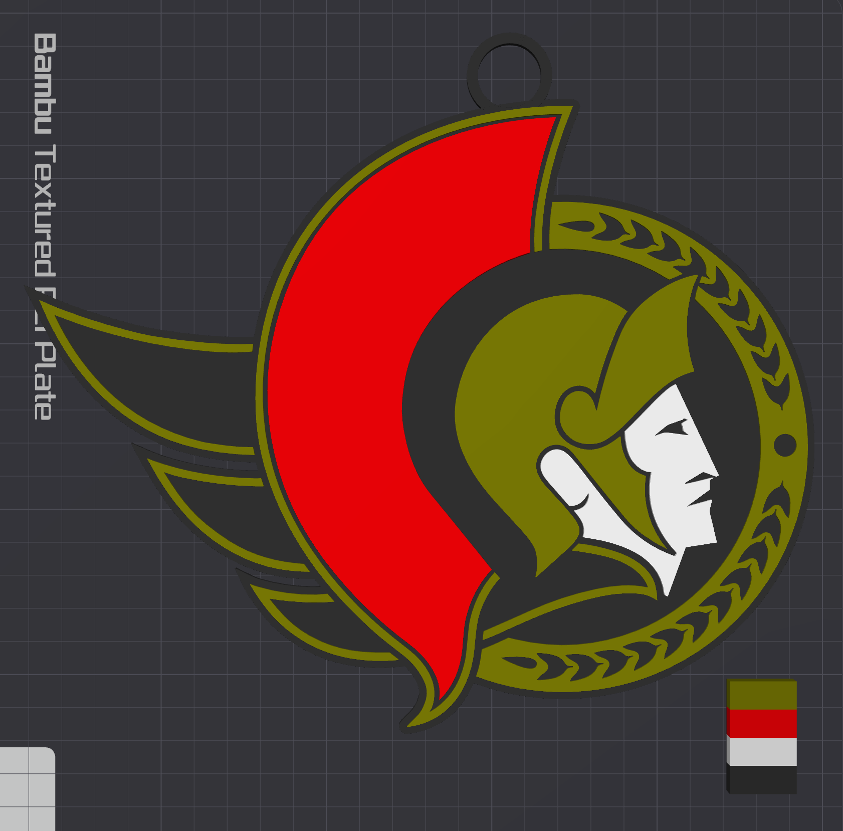 Ottawa Senators Oversized Necklace Logo