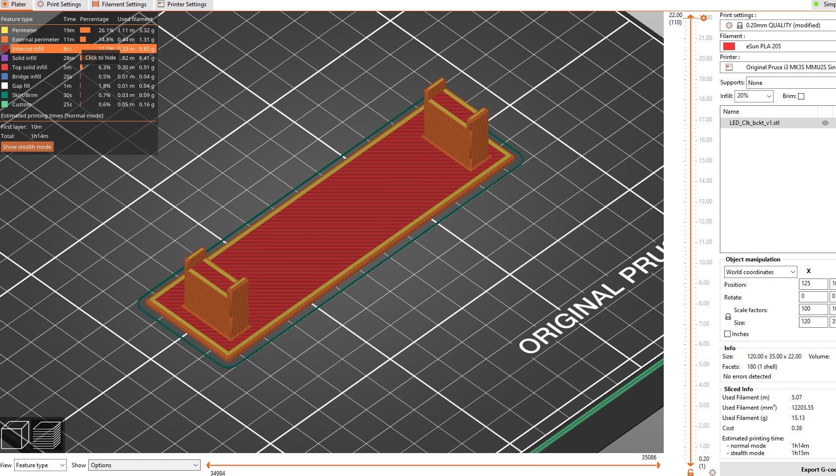 Desk Stand for LED Geekcreit Clock Kit by Bazzalight | Download free ...