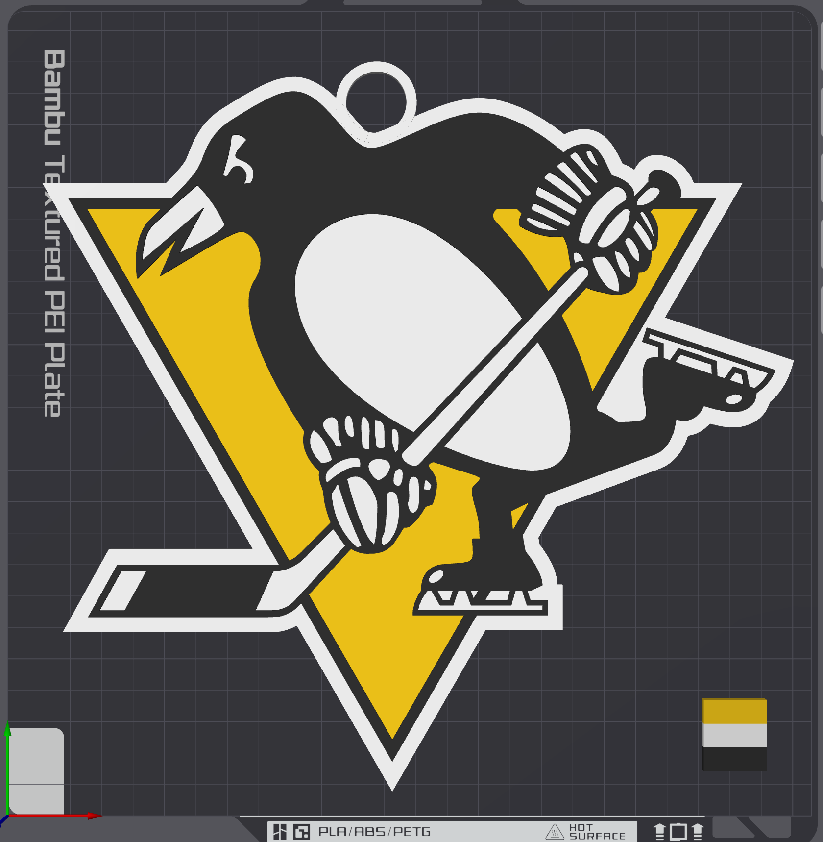 Pittsburgh Penguins Oversized Necklace Logo