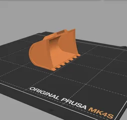 RC Excavator Wide bucket.