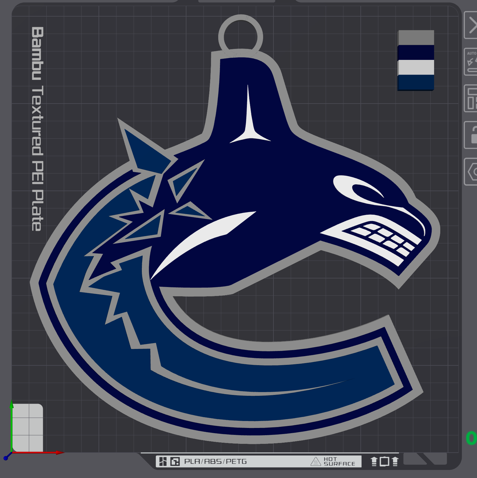 Vancouver Canucks Oversized Necklace Logo