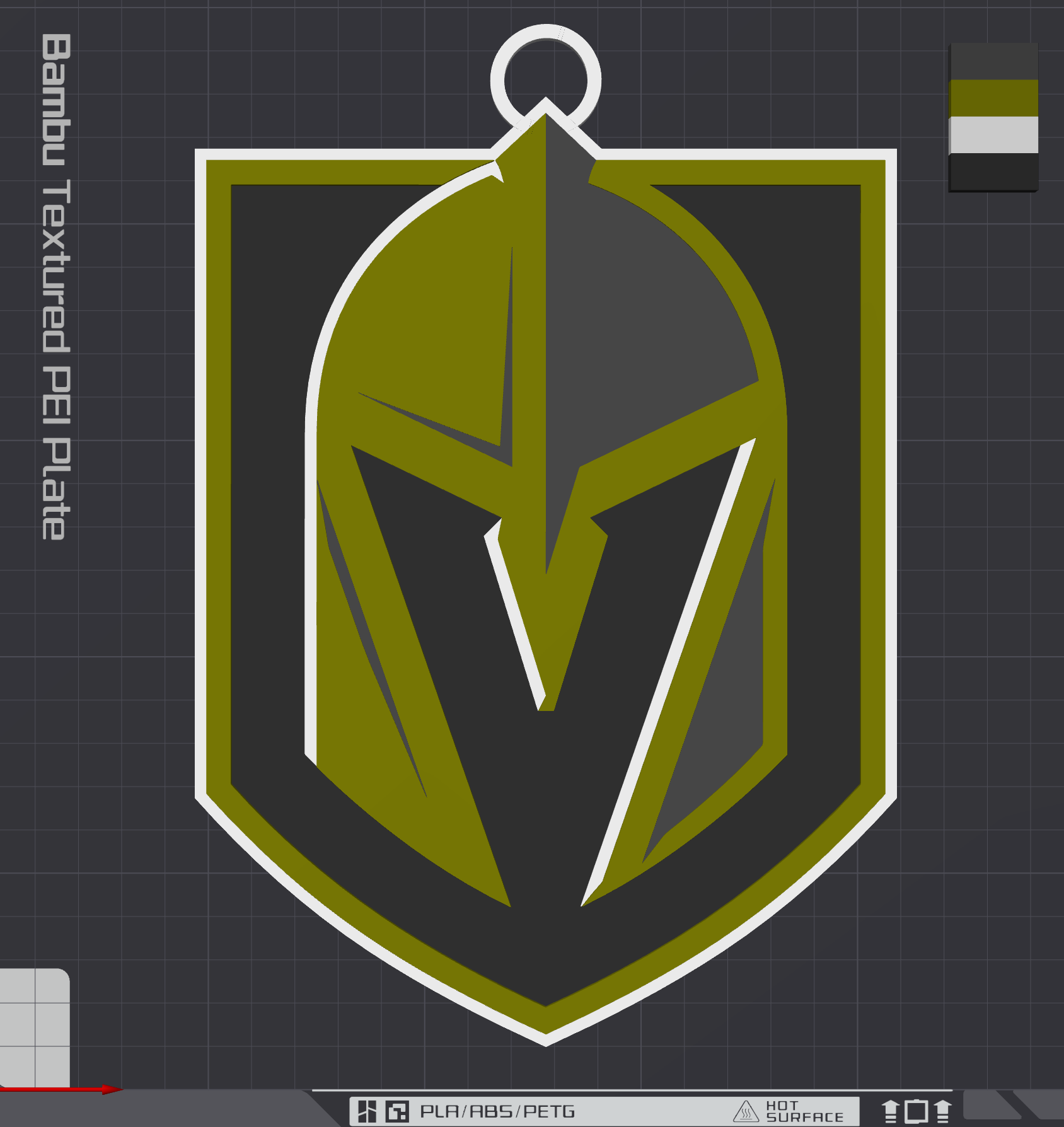Vegas Golden Knights Oversized Necklace Logo