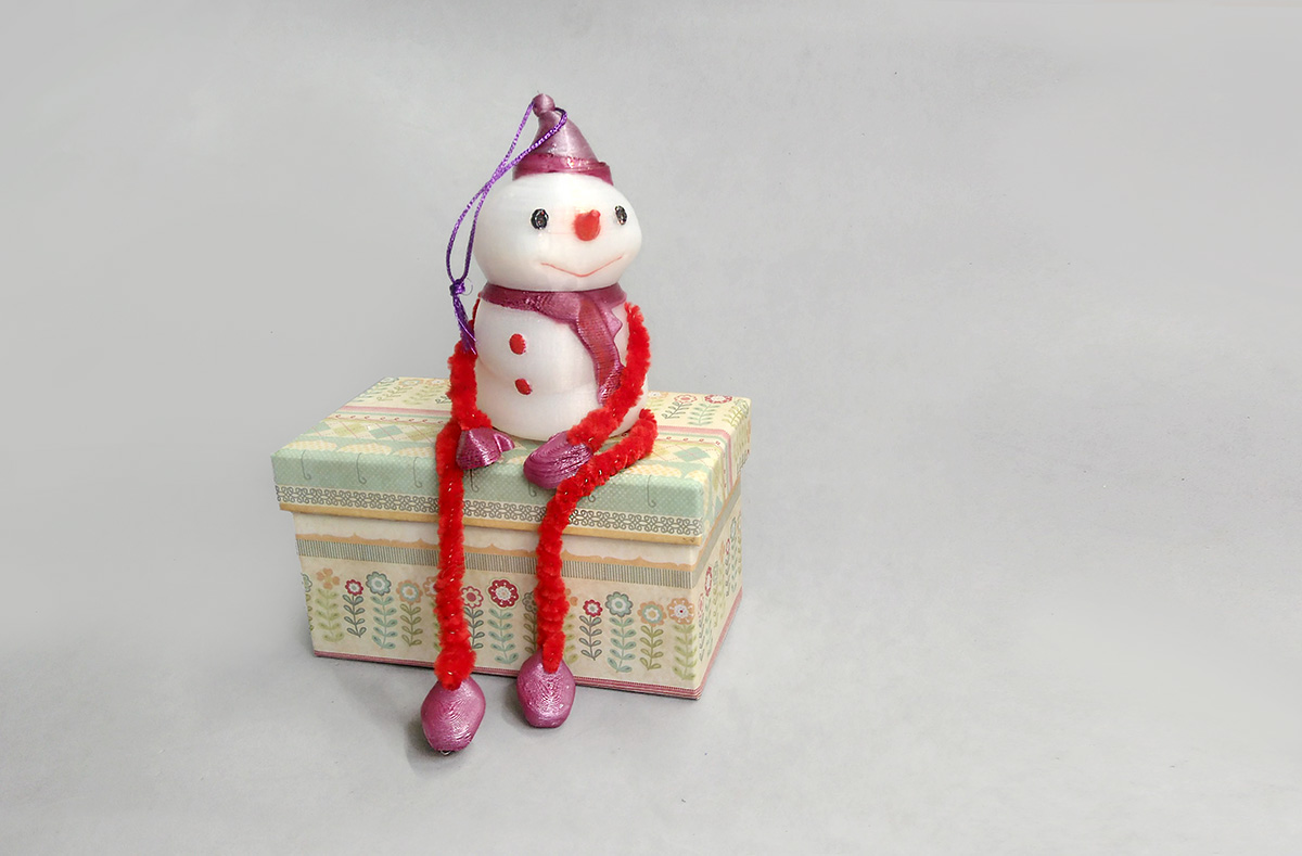Decorative Snowman - Container
