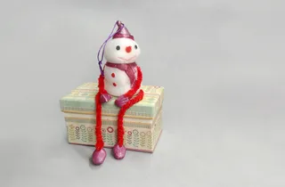 Decorative Snowman - Container