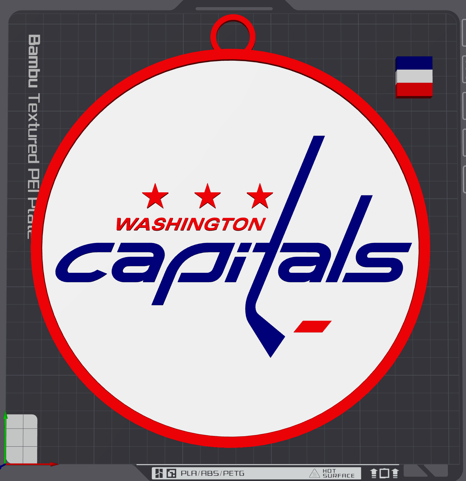 Washington Capitals Oversized Necklace Logo