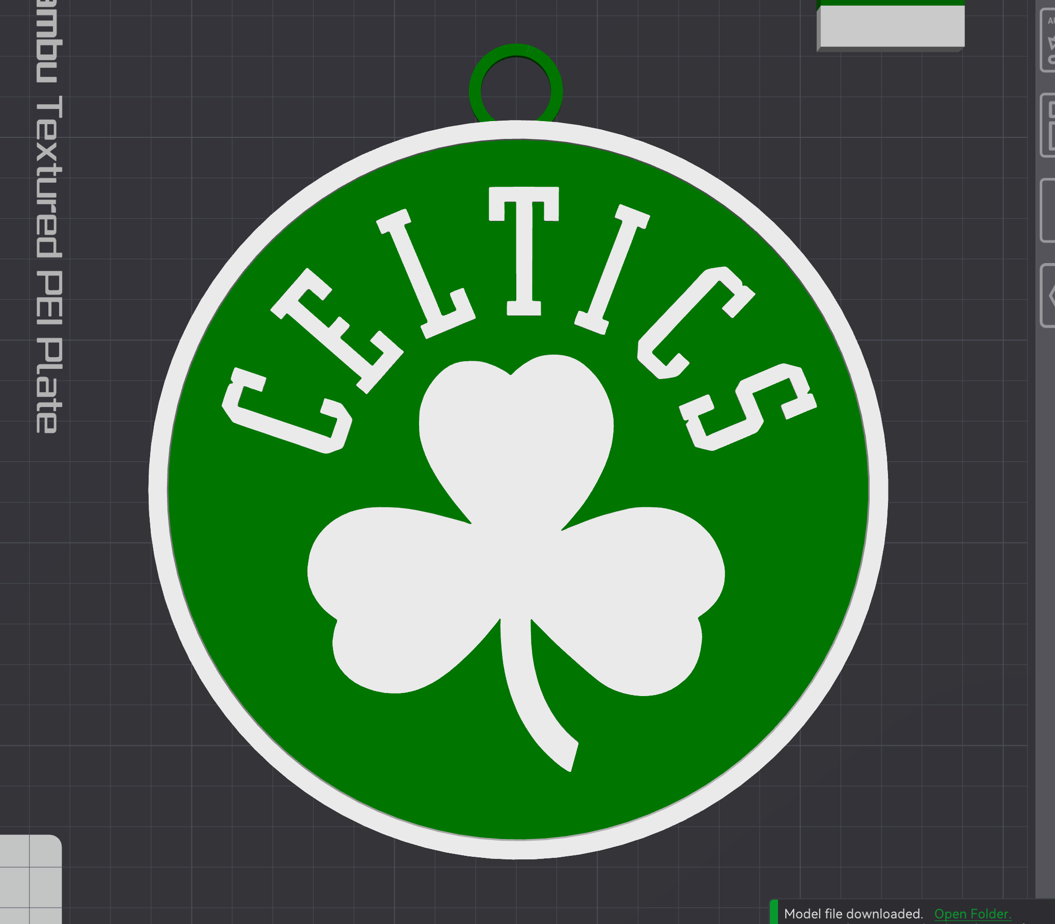 Boston Celtics Alternate Oversized Necklace Logo