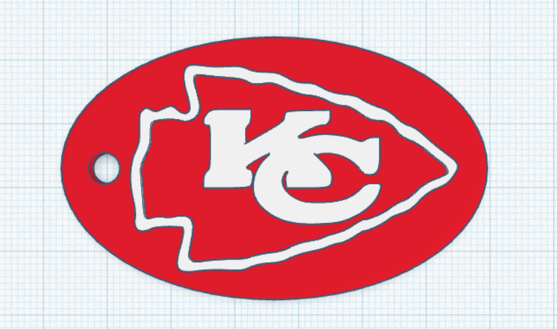 Chiefs Keychain