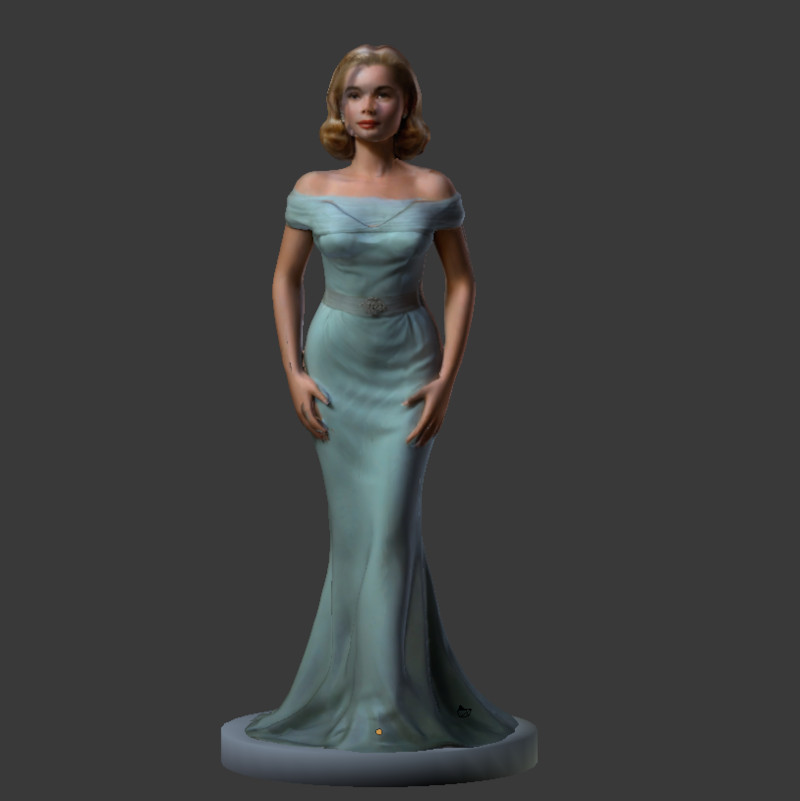Beautiful Elegant Grace Kelly LADY Miniatur AI Textur