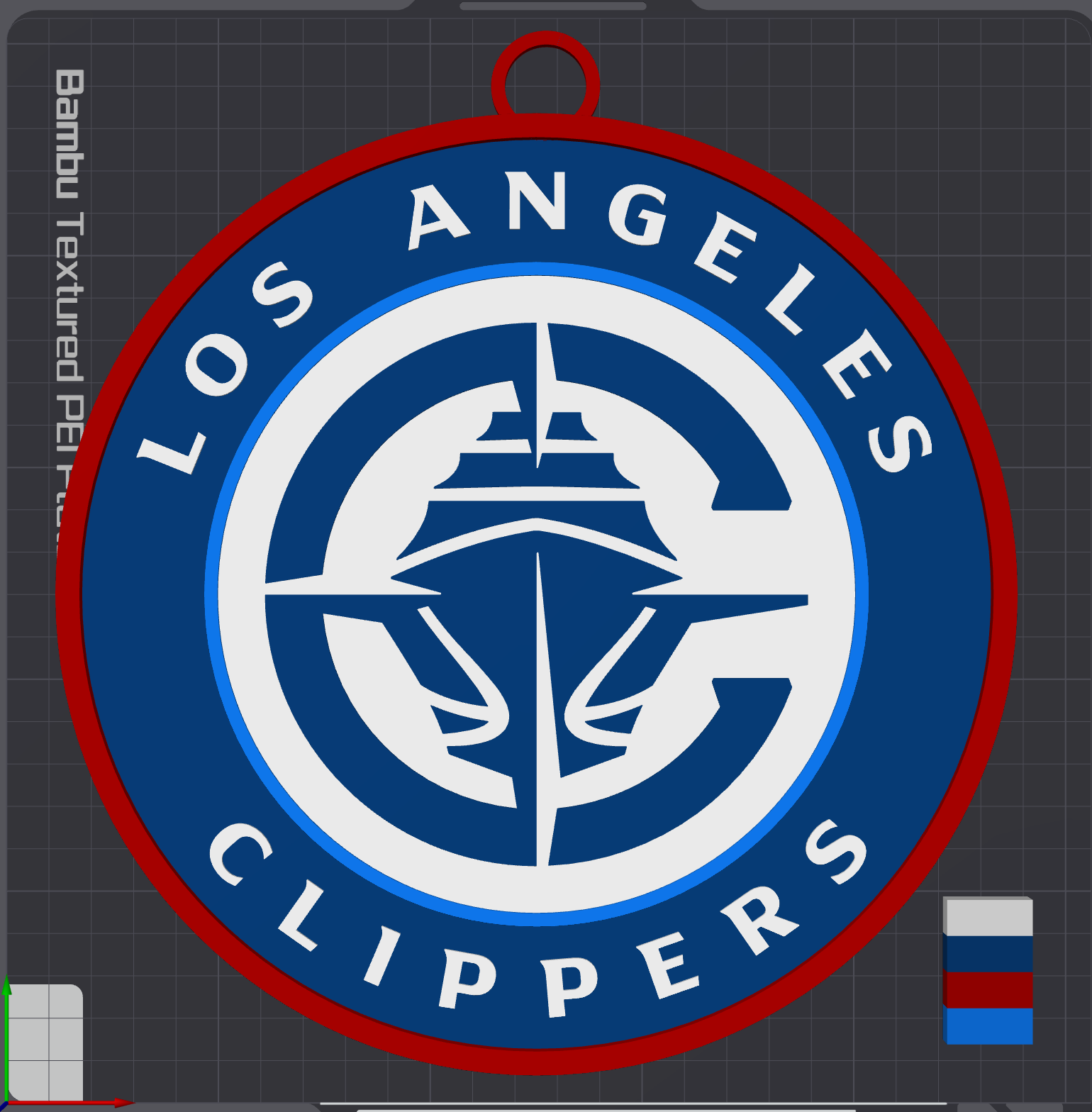 Los Angeles Clippers Oversized Necklace Logo