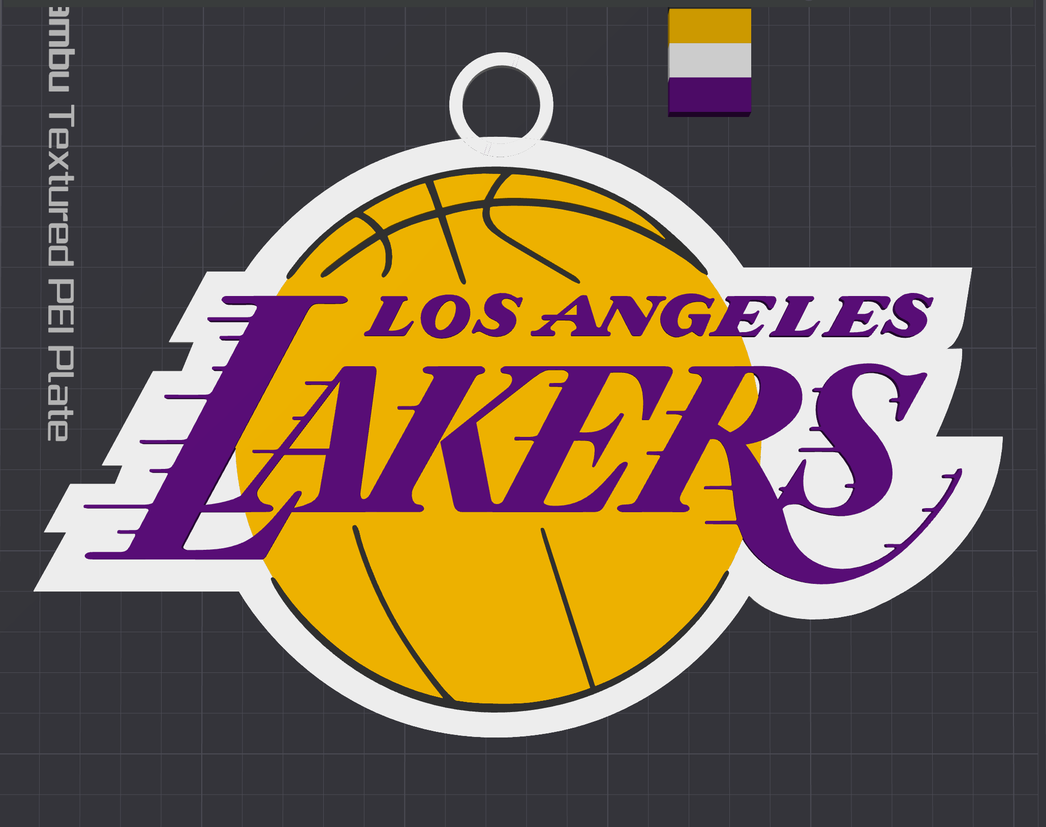 Los Angeles Lakers Oversized Necklace Logo