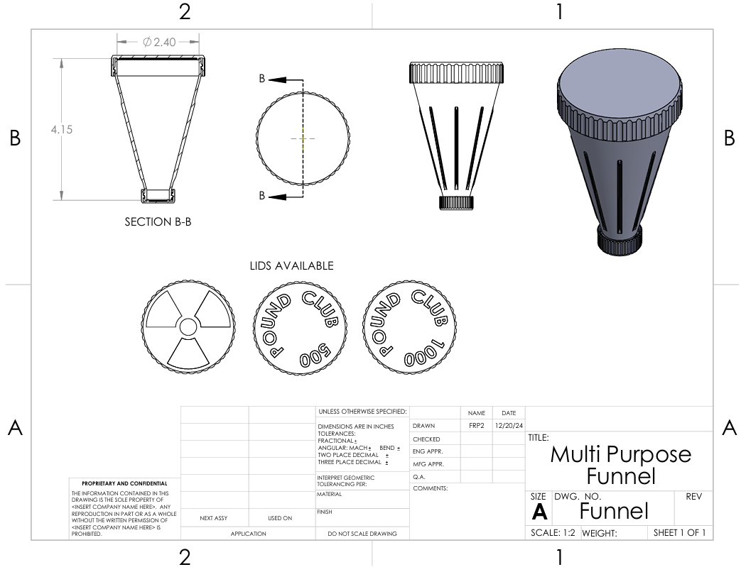 Multipurpose Supplement Funnel — miniatura 3