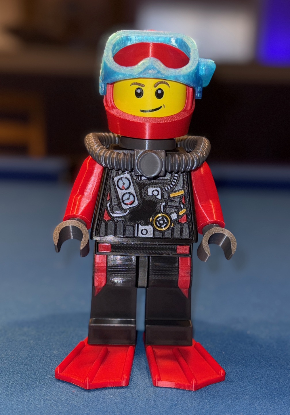 Scuba Diver Brick MegaFigure (5:1 Scale)