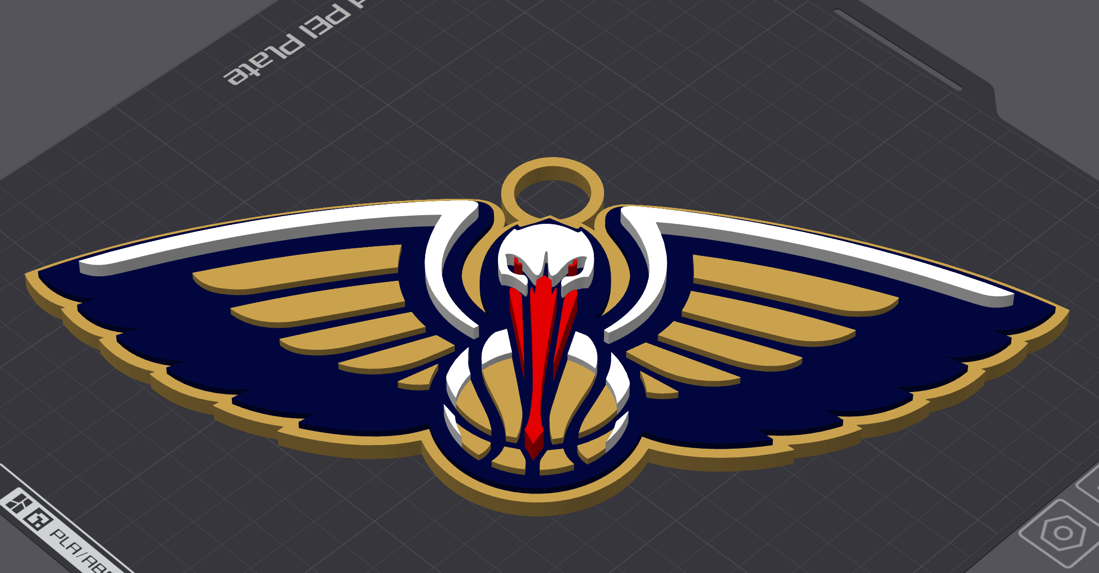 New Orleans Pelicans Oversized Necklace Logo