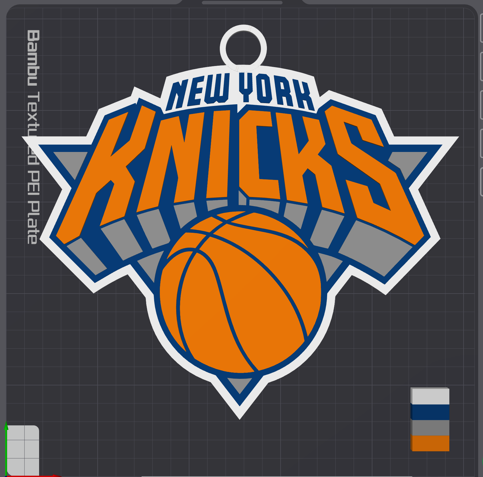 New York Knicks Oversized Necklace Logo